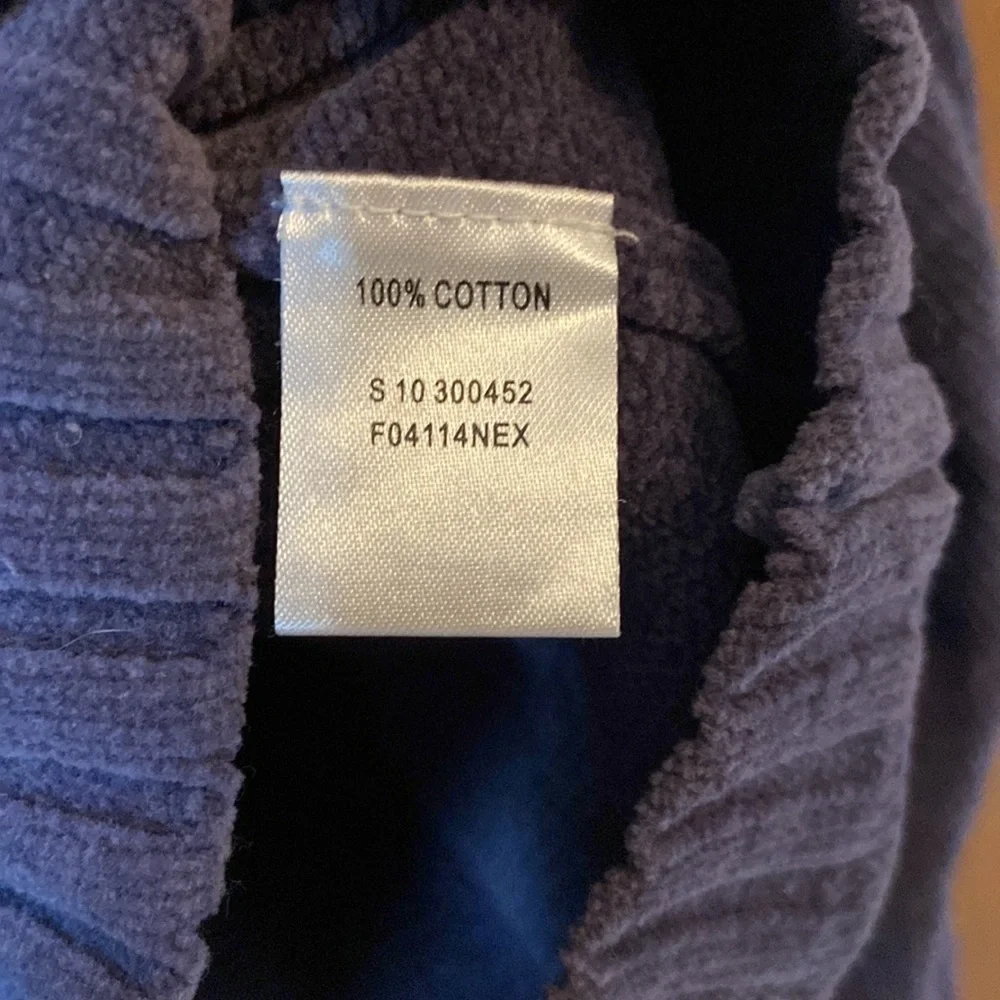 Weatherproof dark purple quarter zip sweater